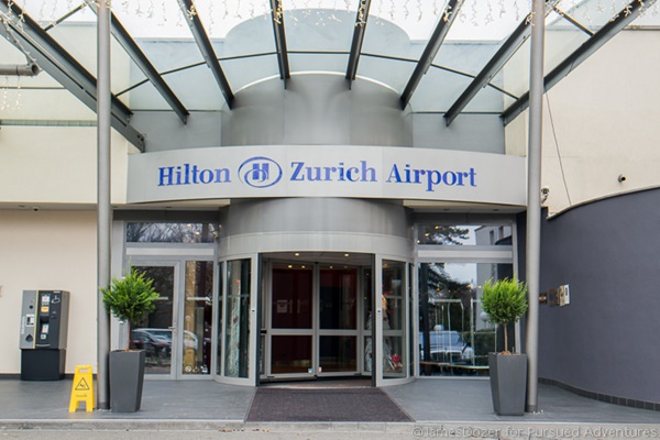 Hilton Hotel. Zurich. cash handling